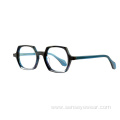 Vintage Square Spectacles Frame Bevel Acetate Optical Frame